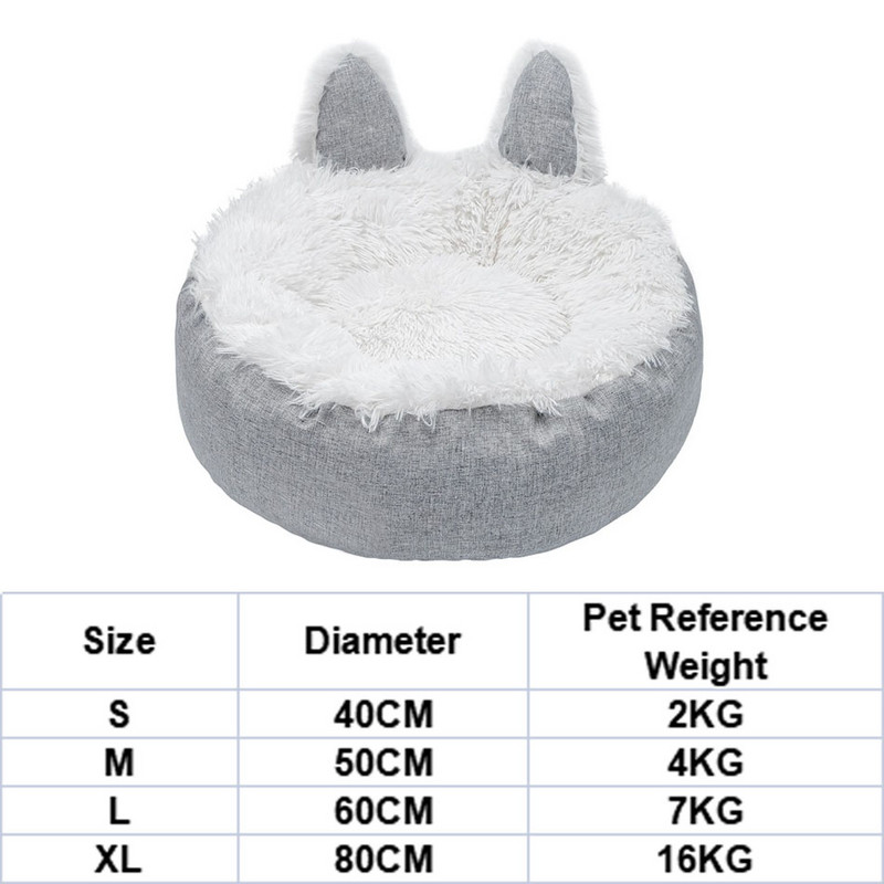 Στρογγυλό μαξιλάρι ρείθρων Αδιάβροχο μαξιλάρι κρεβατιού για σκύλους που πλένεται για μικρό κατοικίδιο για σκύλου