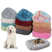 Μαξιλάρι κρεβατιού για σκύλους κατοικίδιων ζώων Μαξιλάρι για κατοικίδια γάτα κουταβιού ρείθρο Καναπές ρείθρων μαλακό, βελούδινο κρεβάτι σκύλου Ζεστό μικρό μεσαίο σκύλο Αξεσουάρ προϊόντος για κατοικίδια