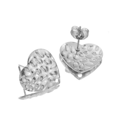 10 τμχ Ανοξείδωτο ατσάλι Χρυσό εξόγκωμα Στρογγυλό καρφί τετράγωνο σκουλαρίκι βάση αυτιού για DIY χειροποίητα σκουλαρίκια Προμήθειες κατασκευής κοσμημάτων