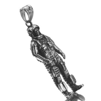 316L από ανοξείδωτο ατσάλι 3D Astronaut Charms Μενταγιόν για κοσμήματα Κατασκευάζοντας ρετρό τόνους γούρια Βραχιόλι DIY Κοσμήματα κολιέ αξεσουάρ