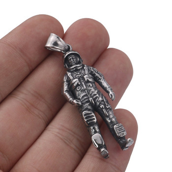 316L από ανοξείδωτο ατσάλι 3D Astronaut Charms Μενταγιόν για κοσμήματα Κατασκευάζοντας ρετρό τόνους γούρια Βραχιόλι DIY Κοσμήματα κολιέ αξεσουάρ