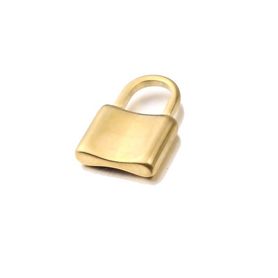 5 DB/tétel rozsdamentes acél 22x13 mm-es zár medálok Pad Lock Charms Fit DIY nyaklánc karkötő medál ékszer készítés