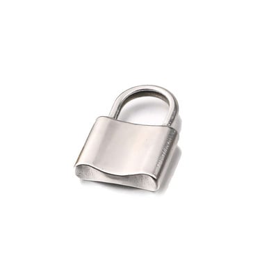 5 DB/tétel rozsdamentes acél 22x13 mm-es zár medálok Pad Lock Charms Fit DIY nyaklánc karkötő medál ékszer készítés