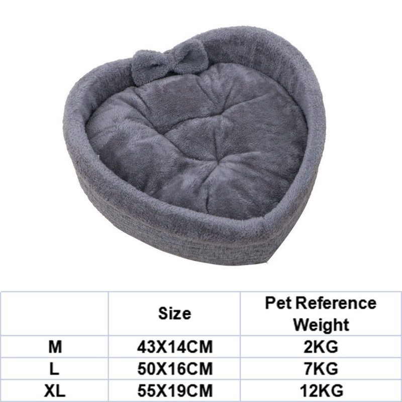 Καλοκαιρινό κατοικίδιο, γάτα, καναπέ-κρεβάτι, κουτάβι, χαριτωμένο καναπέ-κρεβάτι σε σχήμα καρδιάς Μικρό, μεσαίο, μαξιλάρι για σκύλους, μαλακό μαξιλάρι για ρείθρο για κατοικίδια