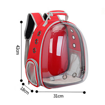 Τσάντα μεταφοράς γάτας Space Pet Backpack Αναπνεύσιμο φορητό διαφανές σακίδιο πλάτης Puppy Dog Transport Carrier Space Capsule Bag Pets