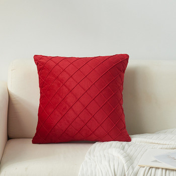 Κάλυμμα μαξιλαριού Netherland Velvet για οικιακή χρήση Μαξιλάρι σαλονιού Μαλακό μονόχρωμο διακοσμητικό ριγέ μαξιλάρι για καναπέ-κρεβάτι καρέκλα