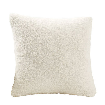 Σούπερ μαλακά βελούδινα διακοσμητικά μαξιλάρια Νέα πολυτελή κρέμα λευκή ψεύτικη γούνα καλύμματα μαξιλαριών μαλλί Sherpa μαξιλαροθήκες