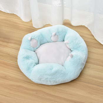 Έγχρωμος καναπές-κρεβάτι στρογγυλό σκύλος Άνετο ζεστό χαλάκι Σπίτι κινητή φωλιά ύπνου γάτας Πλενόμενη προμήθειες κουτιού κατοικίδιων Universal