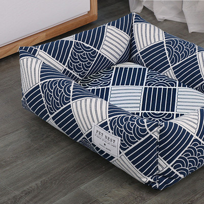 Έγχρωμος καναπές-κρεβάτι τετράγωνο σκυλί Άνετο ζεστό μαξιλάρι σπιτάκι που μπορεί να μετακινηθεί Φωλιά ύπνου γάτας που πλένεται Προμήθειες για κατοικίδια Universal