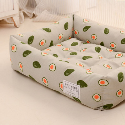 Έγχρωμος καναπές-κρεβάτι τετράγωνο σκυλί Άνετο ζεστό μαξιλάρι σπιτάκι που μπορεί να μετακινηθεί Φωλιά ύπνου γάτας που πλένεται Προμήθειες για κατοικίδια Universal
