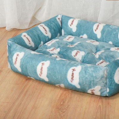 Έγχρωμος καναπές-κρεβάτι τετράγωνο σκυλί Άνετο ζεστό μαξιλάρι σπιτάκι που μπορεί να μετακινηθεί Φωλιά ύπνου γάτας που πλένεται Προμήθειες για κατοικίδια Universal