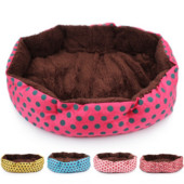 Κρεβάτι σκύλου για μικρό κατοικίδιο Κρεβάτι χαριτωμένο σκυλόσπιτο με κουκκίδες στάμπα για κατοικίδια Κρεβάτι γάτας κατοικίδιο κατοικίδιο γάτα κρεβατάκι σκύλου Κρεβάτι για κατοικίδια προμήθειες για μικρούς σκύλους και γάτες