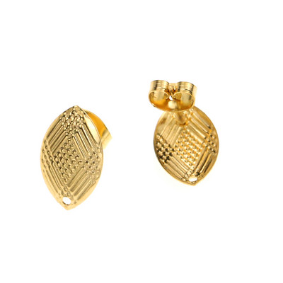 10db/tétel Új rozsdamentes acél levélleletek Stud Fülbevaló Alap tűtartó alkatrészek Fülbevaló barkács ékszerkészítési kellékek