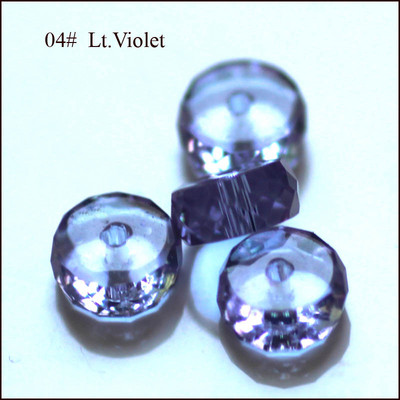 StreBelle AAA 4x8mm gumiabroncs alakú kristály lámpatest üveg laza gyöngyök 50db/tétel ékszerkészítéshez barkács ékszer leletek