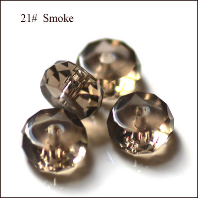 StreBelle AAA 4x8mm gumiabroncs alakú kristály lámpatest üveg laza gyöngyök 50db/tétel ékszerkészítéshez barkács ékszer leletek