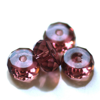 StreBelle AAA 4x8mm gumiabroncs alakú kristály lámpatest üveg laza gyöngyök 50db/tétel ékszerkészítéshez barkács ékszer leletek