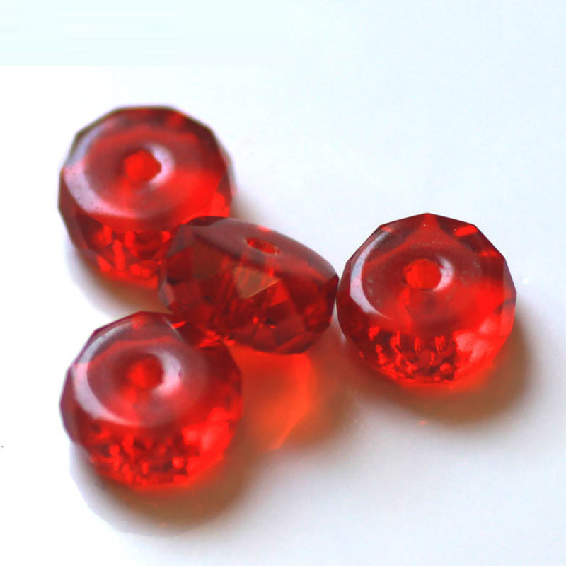 StreBelle AAA 4x8mm gumiabroncs alakú kristály lámpatest üveg laza gyöngyök 50db/tétel ékszerkészítéshez barkács ékszer leletek