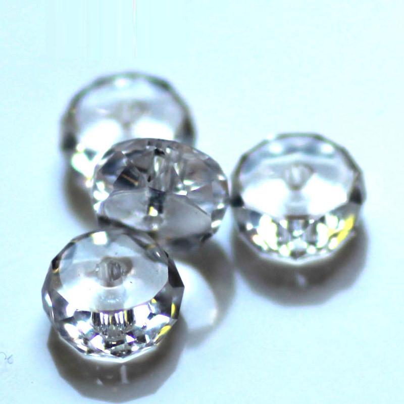 StreBelle AAA 4x8mm gumiabroncs alakú kristály lámpatest üveg laza gyöngyök 50db/tétel ékszerkészítéshez barkács ékszer leletek