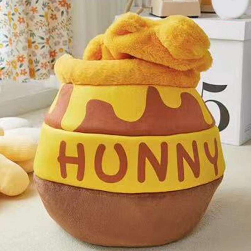 Φωλιά γάτας σε σχήμα γλάστρας μελιού Ημίκλειστο Αποσπώμενο μαξιλάρι που διατηρεί τη θερμοκρασία του χειμώνα, φθινόπωρο, σπιτάκι για σκύλους για ύπνο, κρεβάτι για κατοικίδια