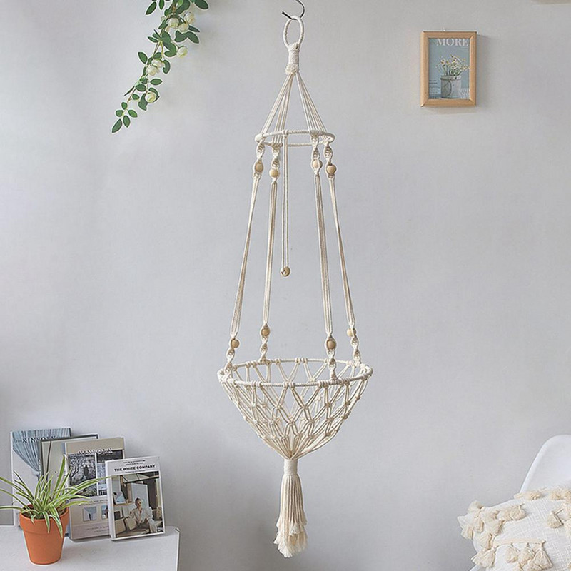 Bohēmijas audums piekarināms grozs Daudzfunkcionāls mājsaimniecības mājdzīvnieks kucēns kaķis šūpuļtīkls Piekarināma mājdzīvnieku gulta Mājas dekorēšana