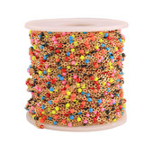 Širina 2 mm 1 m Nehrđajući čelik Mix Zlatni kabel Emajlirani lanac Skupni lanac Ogrlica Diy Nalazi za nakit Veleprodaja Veliko