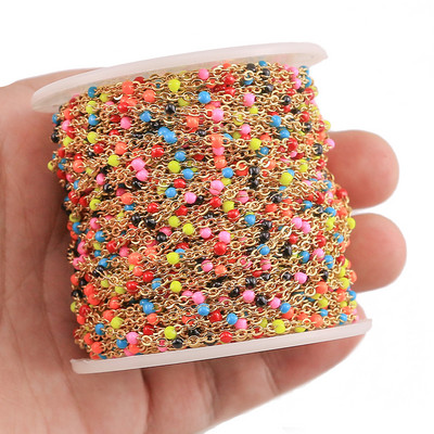 Širina 2 mm 1 m Nehrđajući čelik Mix Zlatni kabel Emajlirani lanac Skupni lanac Ogrlica Diy Nalazi za nakit Veleprodaja Veliko