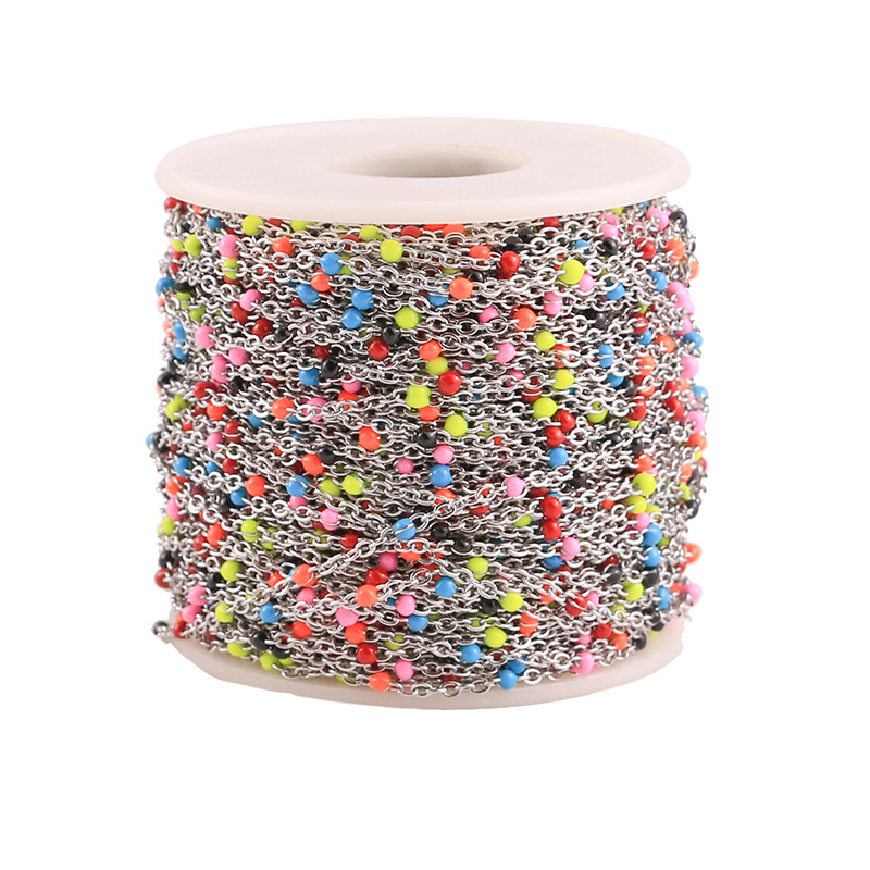 Širina 2 mm 1 m Nehrđajući čelik Mix Zlatni kabel Emajlirani lanac Skupni lanac Ogrlica Diy Nalazi za nakit Veleprodaja Veliko