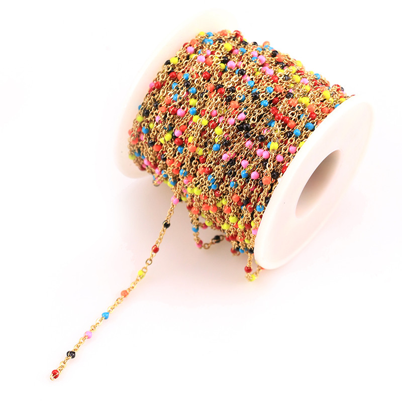 Širina 2 mm 1 m Nehrđajući čelik Mix Zlatni kabel Emajlirani lanac Skupni lanac Ogrlica Diy Nalazi za nakit Veleprodaja Veliko