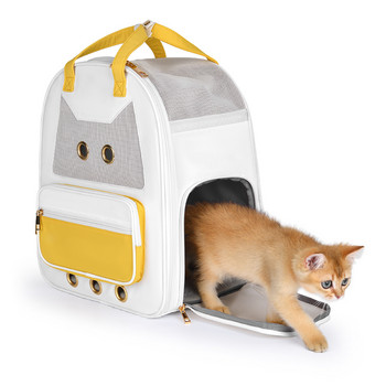 Wakytu τσάντα γάτας φορητή τσάντα πλάτης τσάντα κατοικίδιων ζώων μεγάλης χωρητικότητας αναπνεύσιμες προμήθειες Τσάντα μεταφοράς κατοικίδιων ζώων Εξωτερικό σακίδιο ταξιδιού για σκύλο γάτας