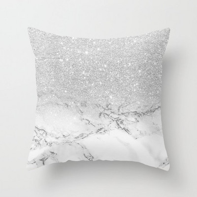 Moderne geometrijske ukrasne jastučnice navlake za kauč, sjedalo, stolicu, auto 45x45 cm, sivo žuto, sjedalo za dnevnu sobu