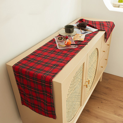 7 veličina Crveno Zeleni Karirani Jastučnica s Tankim Prugama Debeli Pamuk Poliester Božićni Ukrasni Jastuci Sofa Krevet Velika Jastučnica