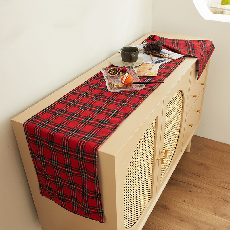 7 veličina Crveno Zeleni Karirani Jastučnica s Tankim Prugama Debeli Pamuk Poliester Božićni Ukrasni Jastuci Sofa Krevet Velika Jastučnica