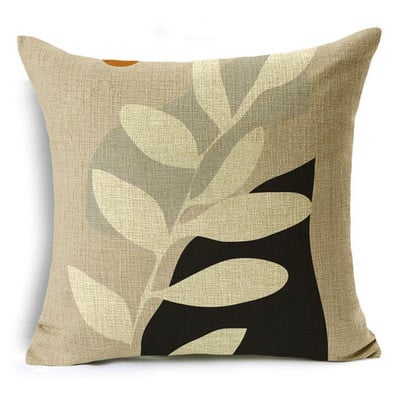 WZH Nordic Style Morandi sorozat botanikai minták párnahuzat vászon kanapé dekoratív párnahuzat 40cm/45cm és 50cm