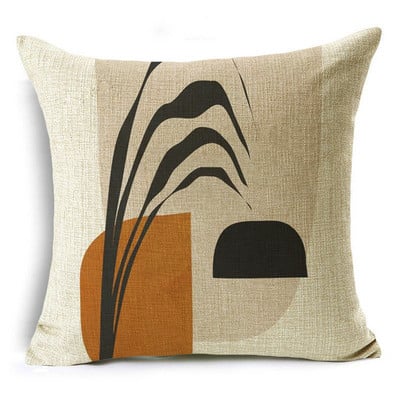 WZH Nordic Style Morandi sorozat botanikai minták párnahuzat vászon kanapé dekoratív párnahuzat 40cm/45cm és 50cm