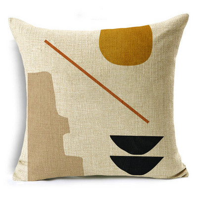 WZH Nordic Style Morandi sorozat botanikai minták párnahuzat vászon kanapé dekoratív párnahuzat 40cm/45cm és 50cm