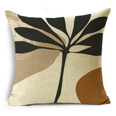 WZH Nordic Style Morandi sorozat botanikai minták párnahuzat vászon kanapé dekoratív párnahuzat 40cm/45cm és 50cm