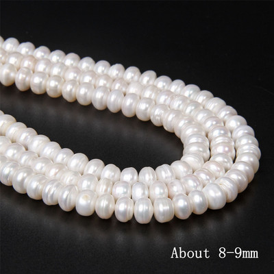 Mărgele de perle negre naturale AA de 3-3,8 mm. Mărgele de perle ovale de apă dulce, luciu bun, pentru realizarea de bijuterii, accesorii pentru brățări, 14 inchi.