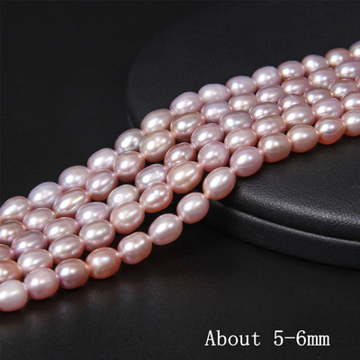 Mărgele de perle negre naturale AA de 3-3,8 mm. Mărgele de perle ovale de apă dulce, luciu bun, pentru realizarea de bijuterii, accesorii pentru brățări, 14 inchi.