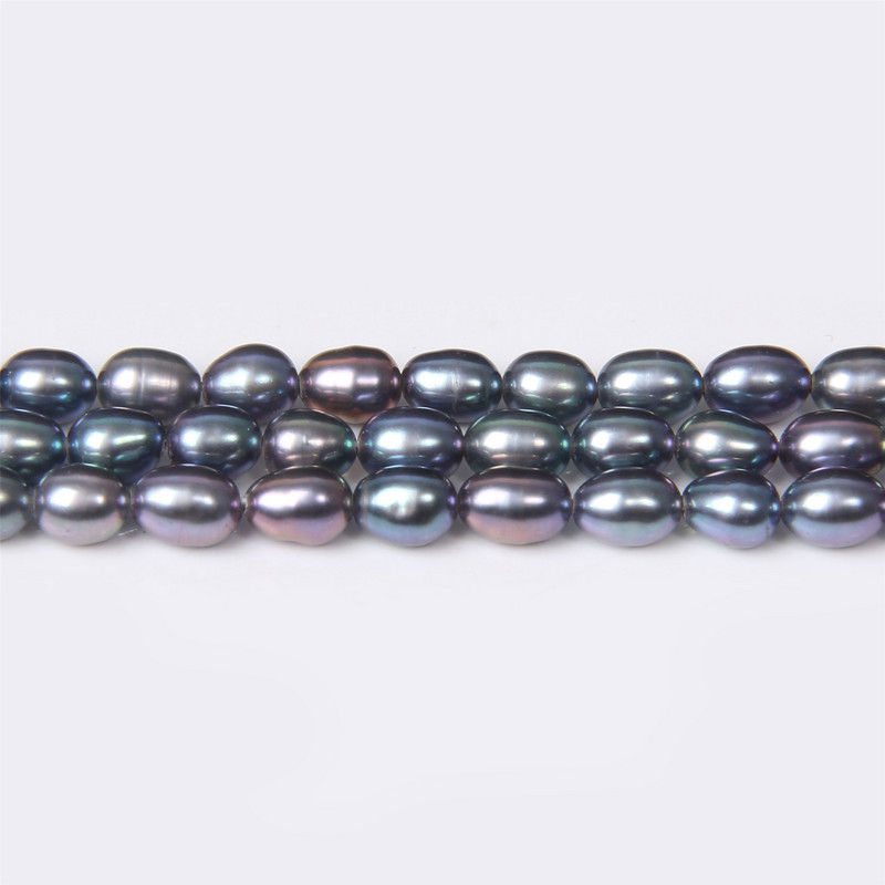 Mărgele de perle negre naturale AA de 3-3,8 mm. Mărgele de perle ovale de apă dulce, luciu bun, pentru realizarea de bijuterii, accesorii pentru brățări, 14 inchi.