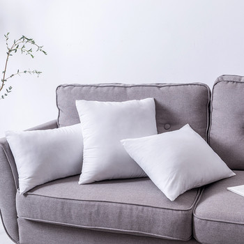 100% памук стандартна бяла възглавница ядро на възглавница диван столче за кола домашен интериор ядро на възглавница 30x30/35x35/40x40/45x45/50x50/50x50cm