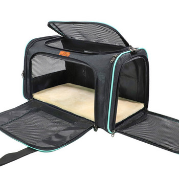 Φορητή πτυσσόμενη τσάντα μεταφοράς σκύλου Αναπνεύσιμο κατοικίδιο για γάτες Σκύλοι τσάντες μεταφοράς Τσάντα ταξιδιού για κατοικίδια εξωτερικού χώρου Αξεσουάρ για σκύλους