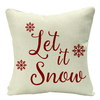 Lenjerie roșie scoțiană carouri perne de Crăciun husă reni copaci fulgi de zăpadă imprimeu perne decorative de Crăciun pentru canapea canapea pat