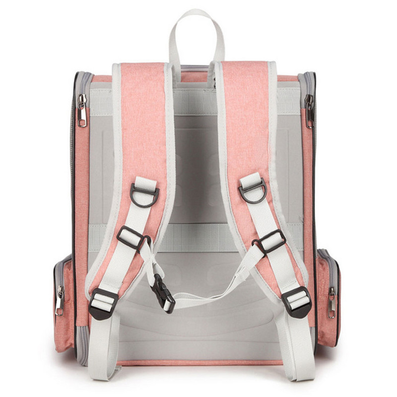 Rucsac de transport pentru animale de companie, pliabil, respirabil, geantă de călătorie pentru pisici, în aer liber, câini, pisici, geantă portabilă de transport, articole pentru animale de companie