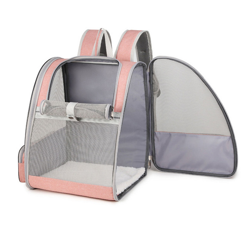 Rucsac de transport pentru animale de companie, pliabil, respirabil, geantă de călătorie pentru pisici, în aer liber, câini, pisici, geantă portabilă de transport, articole pentru animale de companie