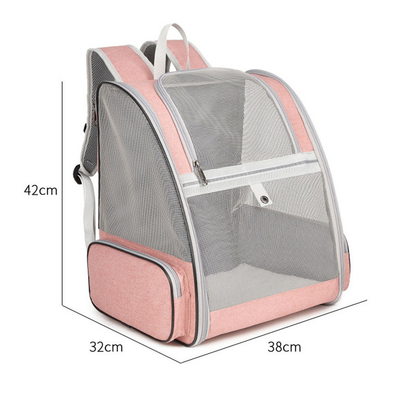 Rucsac de transport pentru animale de companie, pliabil, respirabil, geantă de călătorie pentru pisici, în aer liber, câini, pisici, geantă portabilă de transport, articole pentru animale de companie