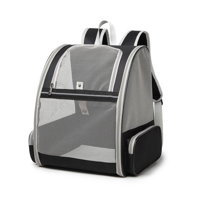 Rucsac de transport pentru animale de companie, pliabil, respirabil, pentru călătorie, cu capacitate în aer liber, geantă de umăr, câini, pisici, geantă portabilă de transport.