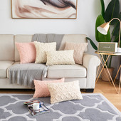Nordic Housse De Coussin plüss lakberendezési díszpárnahuzat négyzet alakú puha párnák kanapéhoz nappali bolyhos párnahuzat