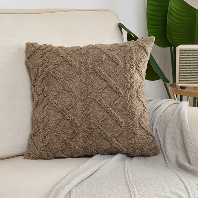 Nordic Housse De Coussin plüss lakberendezési díszpárnahuzat négyzet alakú puha párnák kanapéhoz nappali bolyhos párnahuzat