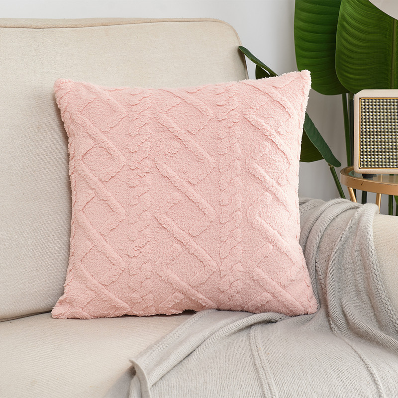Nordic Housse De Coussin plüss lakberendezési díszpárnahuzat négyzet alakú puha párnák kanapéhoz nappali bolyhos párnahuzat