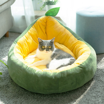 Four Seasons Cute σε σχήμα ζώου Σπίτι κρεβατιού για κατοικίδια Αποσπώμενο που πλένεται ζεστό καναπέ για γάτα Μαξιλάρια ύπνου για σκύλους